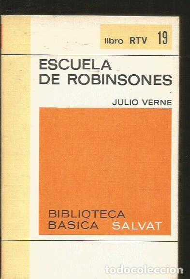 Libros: ESCUELA DE ROBINSONES - VERNE, JULIO - Foto 1