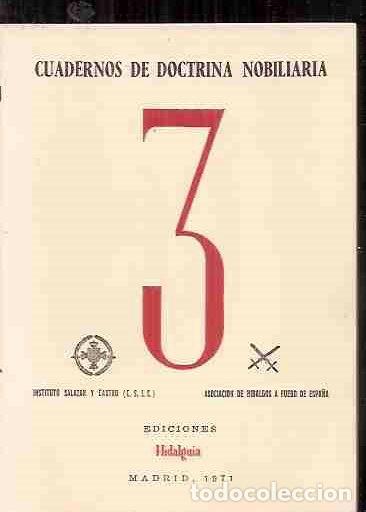 Libros: CUADERNOS DE DOCTRINA NOBILIARIA - 3 - REVISTA - Foto 2