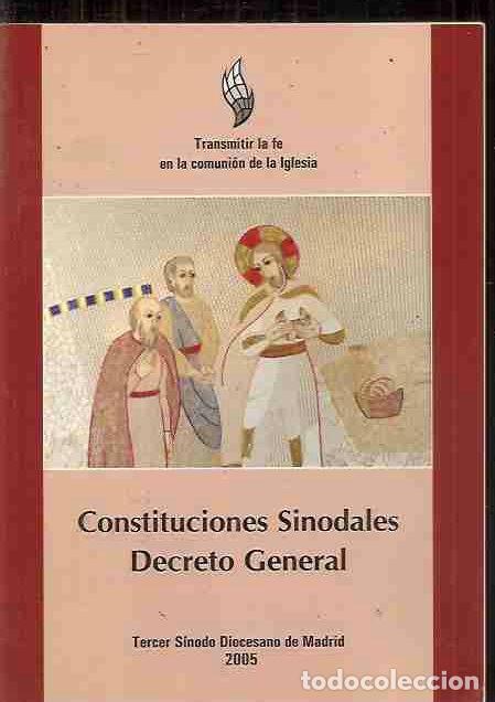 Libros: CONSTITUCIONES SINODALES. DECRETO GENERAL - AN&Oacute;NIMO - Foto 1