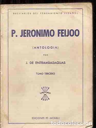 Libros: P. JER&Oacute;NIMO FEIJOO - ENTRAMBASAGUAS, J. DE - Foto 1