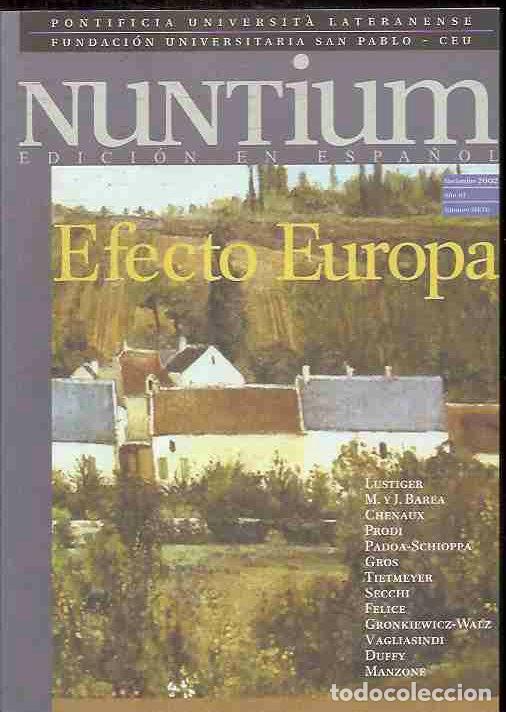 Libros: NUNTIUM. NUMERO 7: EFECTO EUROPA. EDICION EN ESPA&Ntilde;OL - VARIOS - Foto 2