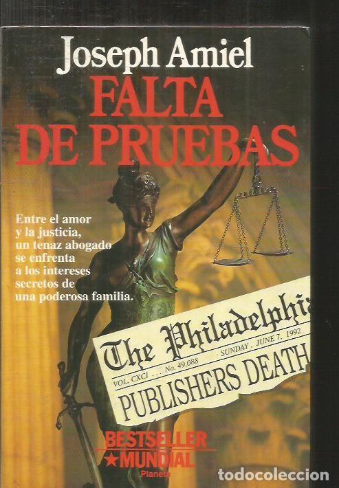 Libros: FALTA DE PRUEBAS - AMIEL, JOSEPH - Foto 2