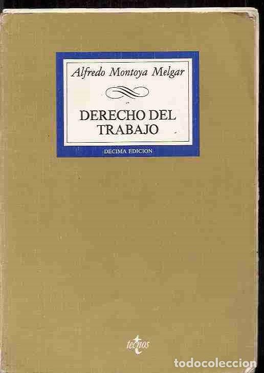 Libros: DERECHO DEL TRABAJO - MONTOYA MELGAR, ALFREDO - Foto 5