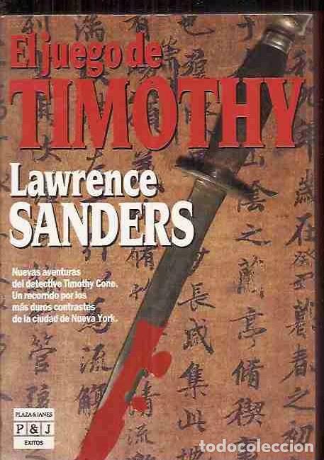 Libros: JUEGO DE TIMOTHY - EL - SANDERS, LAWRENCE - Foto 1