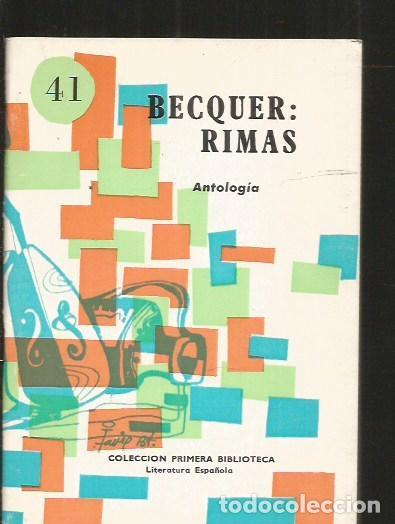 Libros: RIMAS (ANTOLOGIA) - BECQUER, GUSTAVO ADOLFO - Foto 2