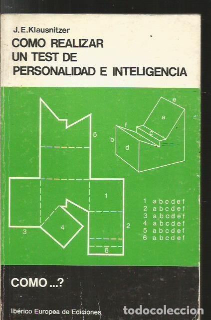 Libros: COMO REALIZAR UN TEST DE PERSONALIDAD - KLAUSNITZER, J.E. - Foto 1