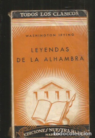 Libros: LEYENDAS DE LA ALHAMBRA - IRVING, WASHINGTON - Foto 2