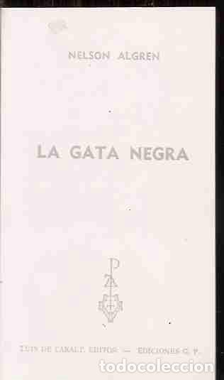 Libros: GATA NEGRA - LA - ALGREN, NELSON - Foto 2