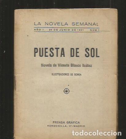 Libros: PUESTA DE SOL - BLASCO IBA&Ntilde;EZ, VICENTE - Foto 5