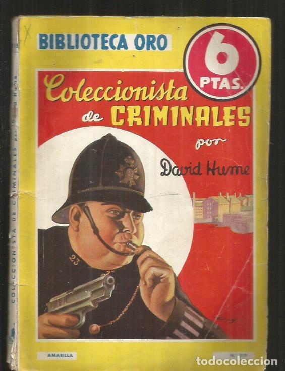 Libros: COLECCIONISTA DE CRIMINALES - HUME, DAVID - Foto 1