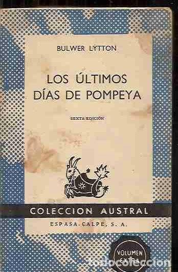 Libros: ULTIMOS DIAS DE POMPEYA - LOS - LYTTON, BULWER - Foto 1