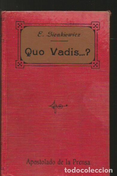 Libros: QUO VADIS. TOMO I - SIENKIEWICZ, E. - Foto 1