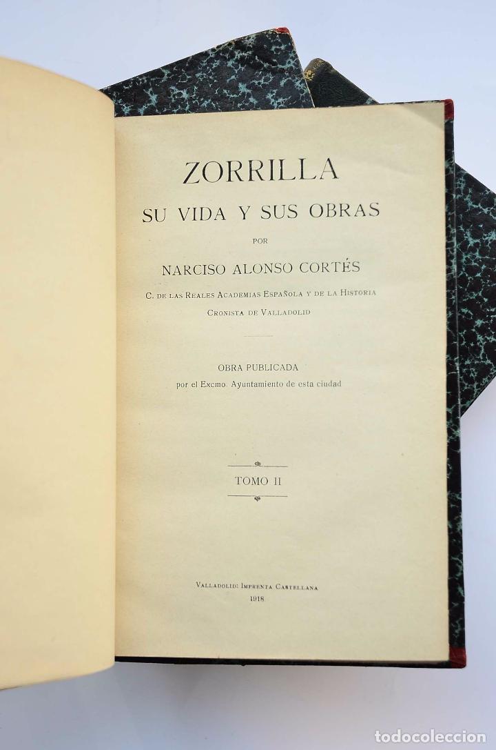 Libros: Zorrilla su vida y sus obras - ALONSO CORT&Eacute;S, Narciso - Foto 6