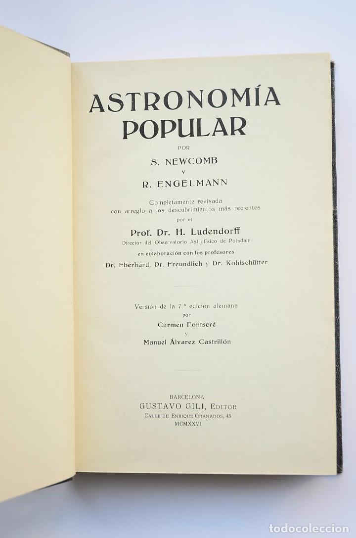 Libros: Astronom&iacute;a popular - NEWCOMB, S. - ENGELMAN, R. - Foto 3