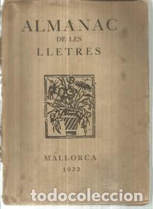 Libros: Almanac de les lletres. Any XII de sa publicaci&oacute; - Foto 1