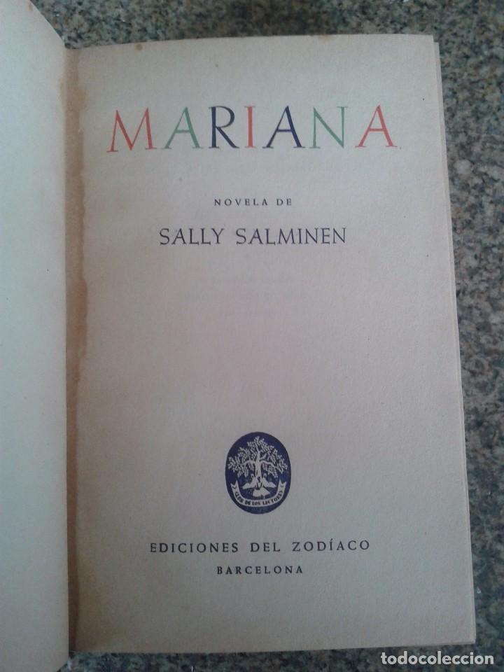 Libros: MARIANA -- SALLY SALMINEN -- EDICIONES DEL ZODIACO - 1955 -- - Foto 3
