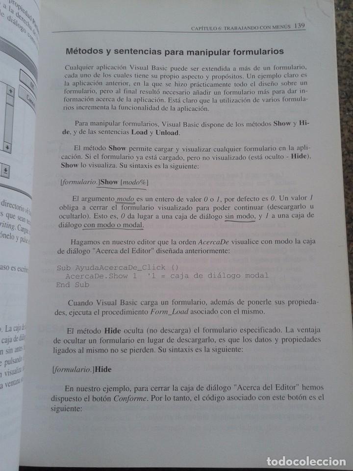 Libros: ENCICLOPEDIA DE MICROSOFT VISUAL BASIC -- 1994 -- - Foto 2