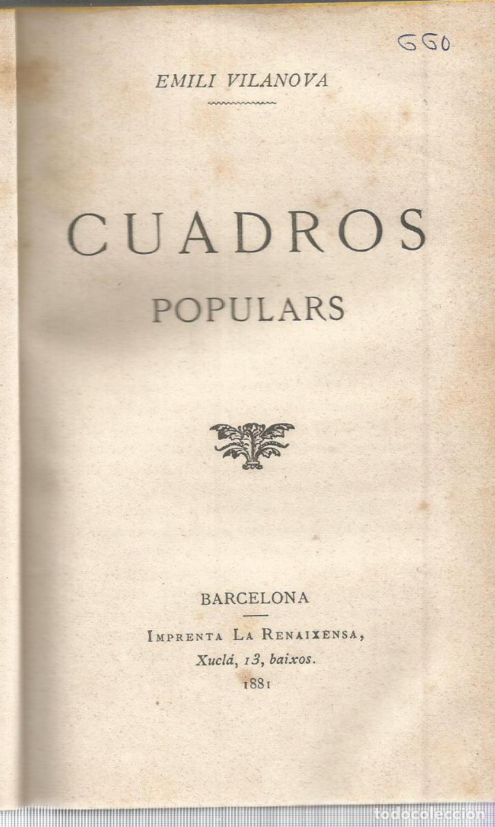 Libros: Cuadros populars - VILANOVA, EMILI - Foto 2