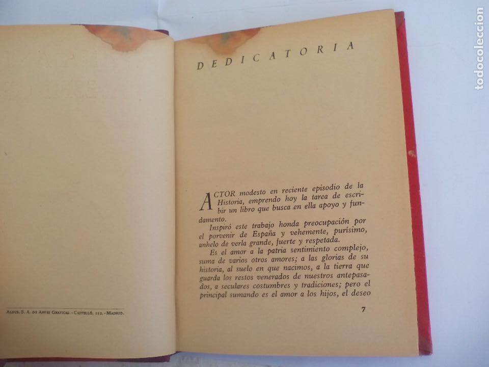 Libros: Espa&ntilde;a ante la esfinge. Alfredo Kindel&aacute;n. Teneiente del Ej&eacute;rcito. Editorial Plus-Ultra. - Foto 3