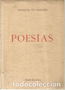 Libros: Poesias del Marques de Cabanes - MARQUES DE CABANES - Foto 1