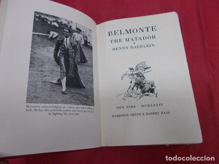 Libros: BELMONTE. THE MATADOR. HENRY BAERLEIN. 1934. EN INGLES. - Foto 2