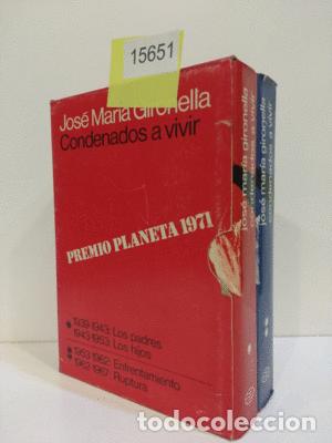 Libros: CONDENADOS A VIVIR (2 TOMOS) (VENTA CONJUNTA E INSEPARABLE) - GIRONELLA, JOS&Eacute; M&ordf; - Foto 1