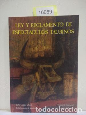 Libros: LEY Y REGLAMENTO DE ESPECTACULOS TAURINOS - NULL - Foto 1