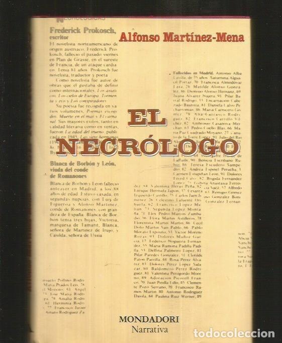 Libros: NECROLOGO - EL - MARTINEZ-MENA, ALFONSO - Foto 2