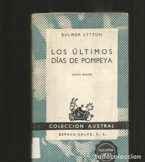 Libros: ULTIMOS DIAS DE POMPEYA - LOS - LYTTON, E.BULWER - Foto 1
