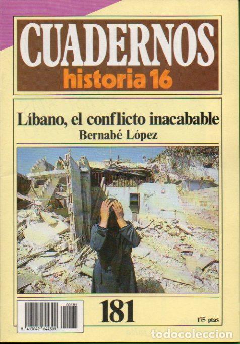 Libros: CUADERNOS HISTORIA 16. N&ordm; 181. L&Iacute;BANO, EL CONFLICTO INACABABLE. - Foto 1
