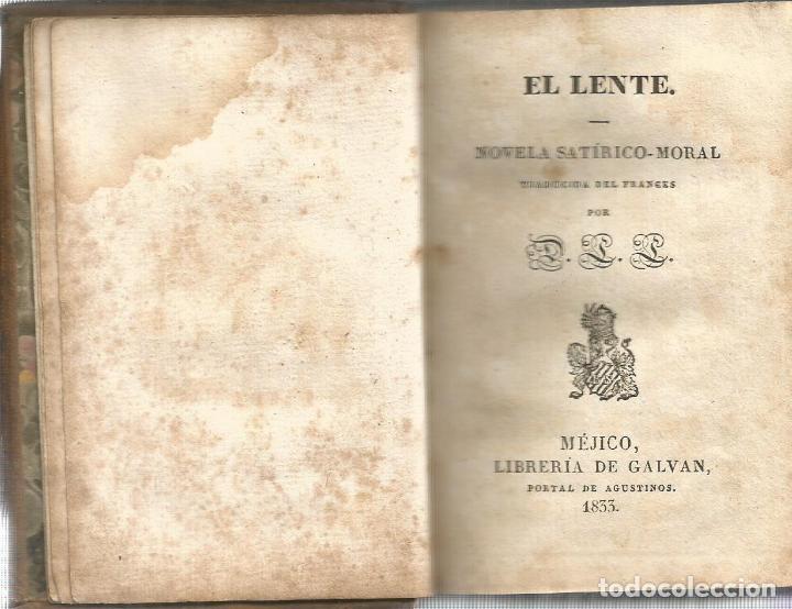 Libros: El lente. Novela sat&iacute;rico-moral - Foto 4