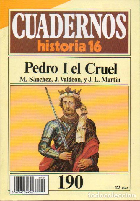 Libros: CUADERNOS HISTORIA 16. N&ordm; 190. PEDRO I EL CRUEL. - Foto 1