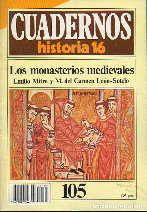Libros: CUADERNOS HISTORIA 16. N&ordm; 105. LOS MONASTERIOS MEDIEVALES. - Foto 1