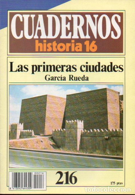 Libros: CUADERNOS HISTORIA 16. N&ordm; 216. LAS PRIMERAS CIUDADES. - Foto 1