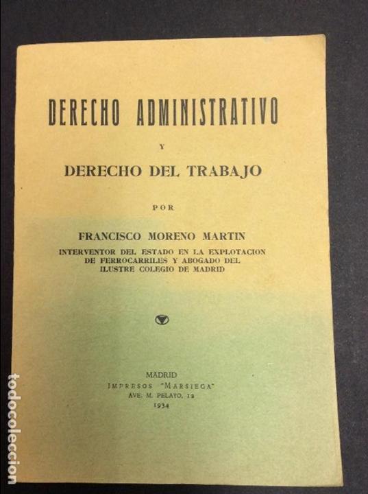 Libros: Derecho administrativo y derecho del trabajo