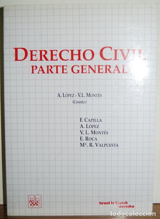 Libros: DERECHO CIVIL. Parte general - LOPEZ, A. - MONTES, V. L. - Foto 1