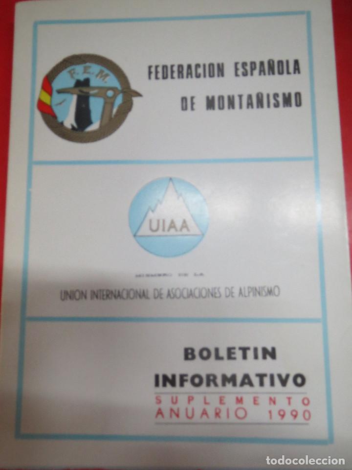 B&uuml;cher: FEDERACION ESPA&Ntilde;OLA DE MONTA&Ntilde;ISMO.ANUARIO 1990 BOLETIN INFORMATIVO.