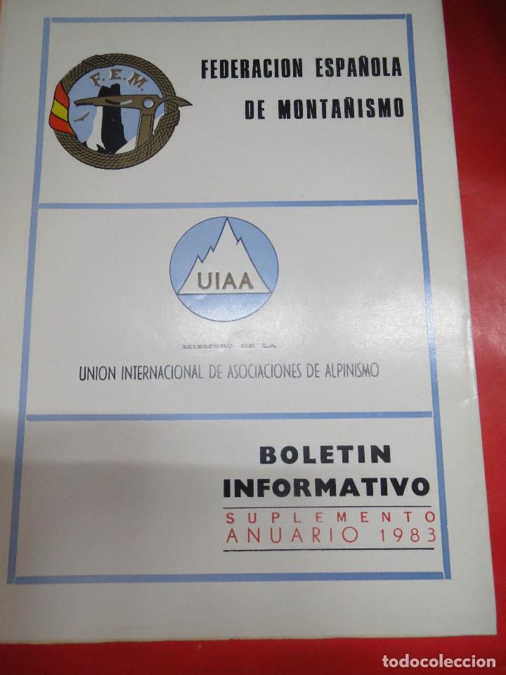 B&uuml;cher: FEDERACION ESPA&Ntilde;OLA DE MONTA&Ntilde;ISMO.ANUARIO 1983 BOLETIN INFORMATIVO.