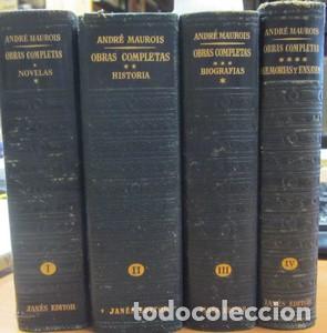 Libros: Obras completas de Andre Maurois, 4 tomos - MAUROIS, ANDRE - Foto 1