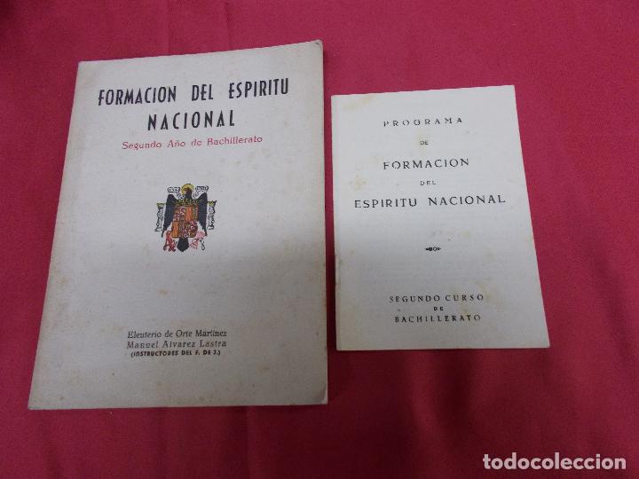 Libros: FORMACION DEL ESPIRITU NACIONAL. SEGUNDO A&Ntilde;O DE BACHILLERATO. 1954. CON PROGRAMA. - Foto 1