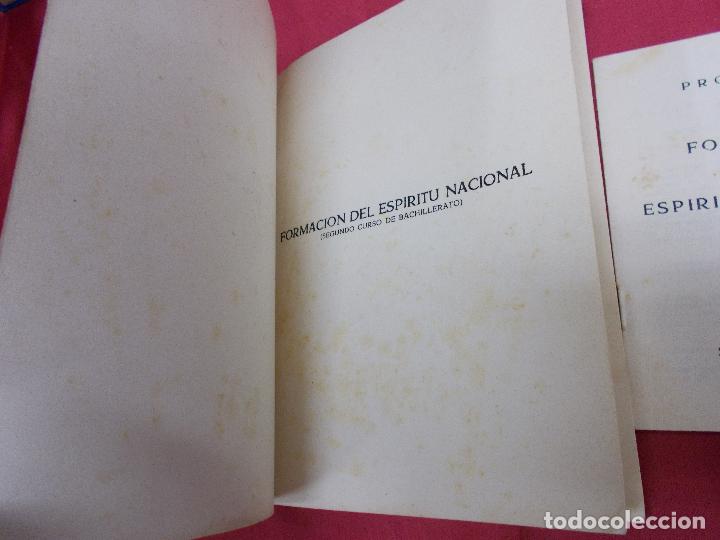 Libros: FORMACION DEL ESPIRITU NACIONAL. SEGUNDO A&Ntilde;O DE BACHILLERATO. 1954. CON PROGRAMA. - Foto 3