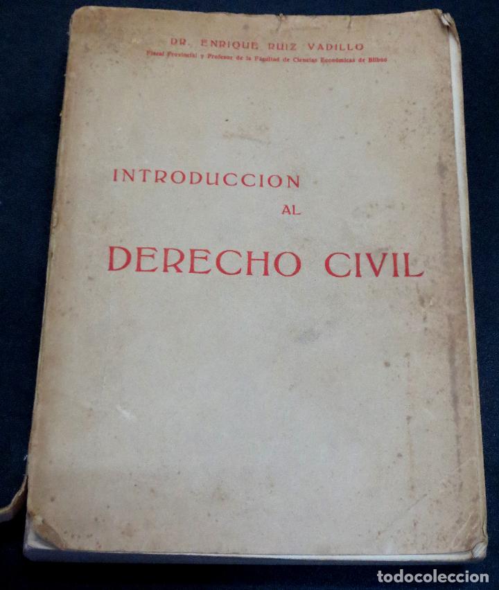 Libros: Introducci&oacute;n al Derecho Civil - RUIZ VADILLO, ENRIQUE - Foto 1