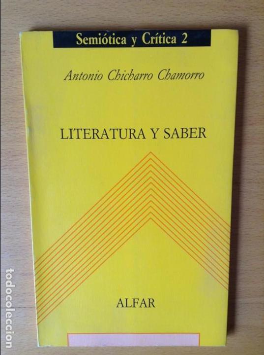 Libros: LITERATURA Y SABER - ANTONIO CHICARRO CHAMORRO - - Foto 1