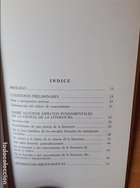 Libros: LITERATURA Y SABER - ANTONIO CHICARRO CHAMORRO - - Foto 4