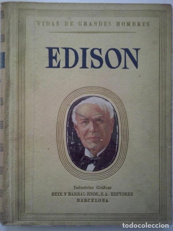 Libros: Vidas de grandes hombres. Vida de Edison - M. Morales - Foto 1