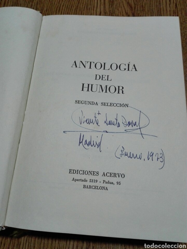 Libros: Antolog&iacute;a del humor.V.V.A.A. Primera edici&oacute;n,1969. - Foto 3