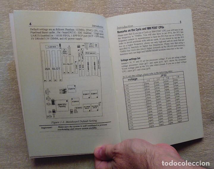 Libros: Manual de usuario Placa 5EAS PCI P54C-P55C. En perfecto estado. Impecable. - Foto 2