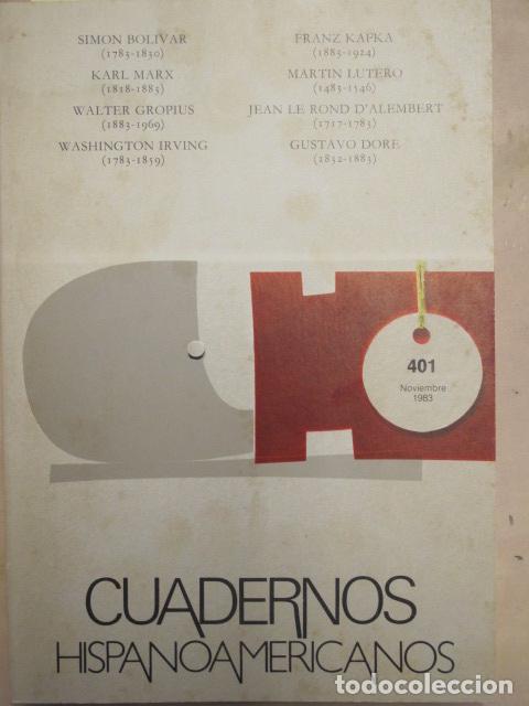 Libros: Cuadernos Hispanoamericanos n&ordm; 401. Noviembre 1983