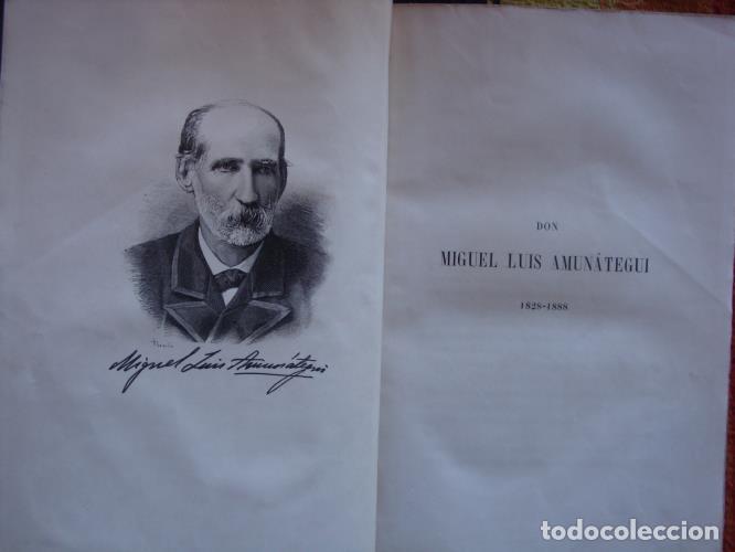 Libros: AMUN&Aacute;TEGUI, MIGUEL LUIS - Biografia - Honras fun&eacute;bres - Juicio de la Prensa - Bibliograf&iacute;a.
