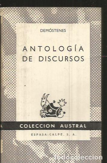 Libros: ANTOLOGIA DE DISCURSOS - DEMOSTENES - Foto 2